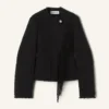 Asymmetrische Jacke aus Bouclé-Wolle Asymmetrische Jacke aus Bouclé-Wolle