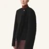 Asymmetrische Jacke aus Bouclé-Wolle Asymmetrische Jacke aus Bouclé-Wolle