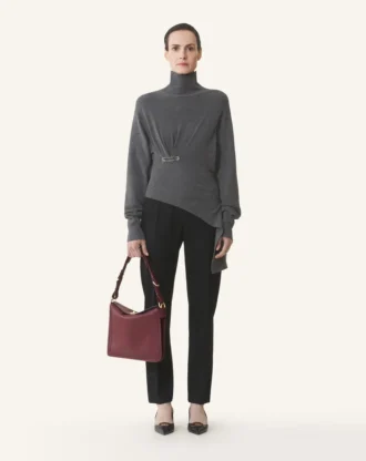 Asymmetrische Tasche „Compagnon” aus Leder