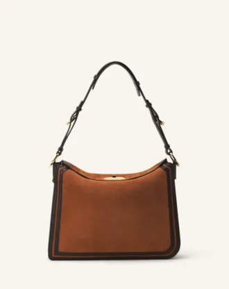 Asymmetrische Tasche „Compagnon” aus Wildleder