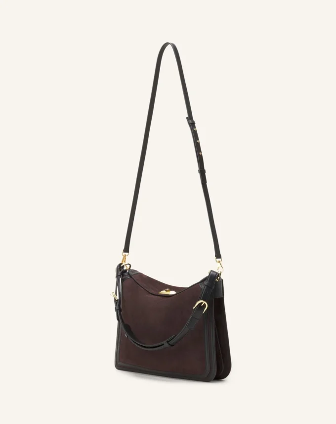 Asymmetrische Tasche „Compagnon” aus Wildleder Asymmetrische Tasche „Compagnon” aus Wildleder