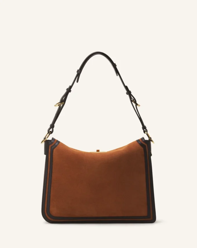 Asymmetrische Tasche „Compagnon” aus Wildleder Asymmetrische Tasche „Compagnon” aus Wildleder