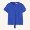 Baumwoll-T-Shirt mit Schleifendetail Baumwoll-T-Shirt mit Schleifendetail