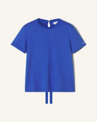 Baumwoll-T-Shirt mit Schleifendetail