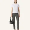 Baumwoll-T-Shirt mit Schleifendetail Baumwoll-T-Shirt mit Schleifendetail