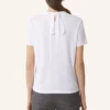 Baumwoll-T-Shirt mit Schleifendetail Baumwoll-T-Shirt mit Schleifendetail
