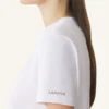 Baumwoll-T-Shirt mit Schleifendetail Baumwoll-T-Shirt mit Schleifendetail