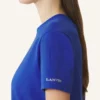 Baumwoll-T-Shirt mit Schleifendetail Baumwoll-T-Shirt mit Schleifendetail