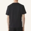 Baumwoll-T-Shirt mit Seidendetails Baumwoll-T-Shirt mit Seidendetails