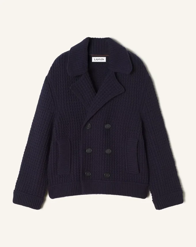 Übergroßer Woll-Pea-Coat Übergroßer Woll-Pea-Coat