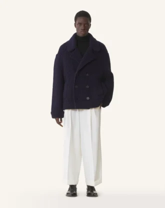 Übergroßer Woll-Pea-Coat