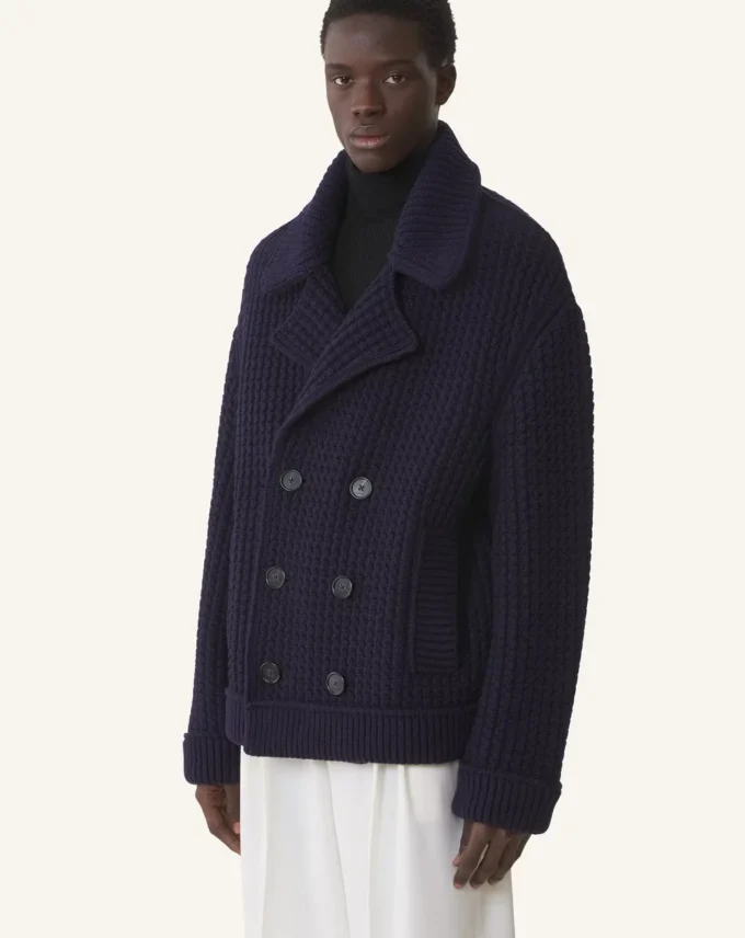 Übergroßer Woll-Pea-Coat Übergroßer Woll-Pea-Coat
