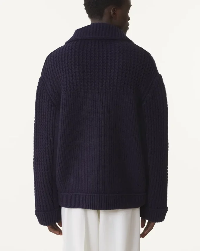 Übergroßer Woll-Pea-Coat Übergroßer Woll-Pea-Coat