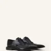 Brogue-Oxford-Schuh aus glänzendem Leder