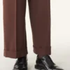 Brogue-Oxford-Schuh aus glänzendem Leder