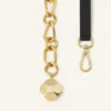 Catch by Lanvin Gürtel aus Leder und Metallkette Catch by Lanvin Gürtel aus Leder und Metallkette