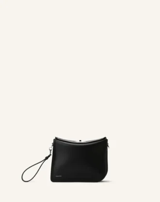 Compagnon Asymmetrische Leder-Clutch