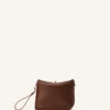 Compagnon Asymmetrische Leder-Clutch
