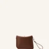 Compagnon Asymmetrische Leder-Clutch