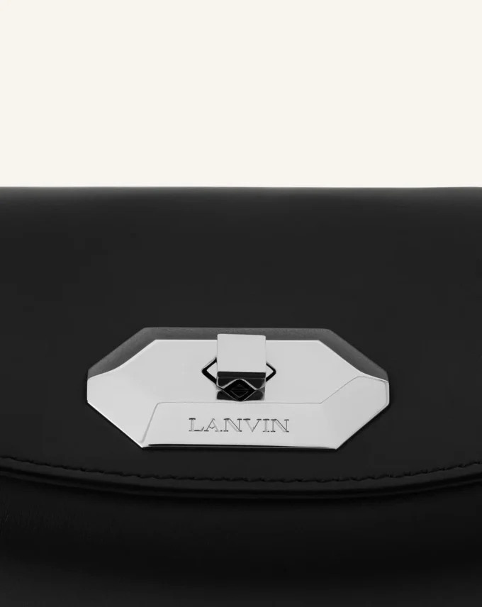 Compagnon Asymmetrische Leder-Clutch
