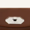 Compagnon Asymmetrische Leder-Clutch