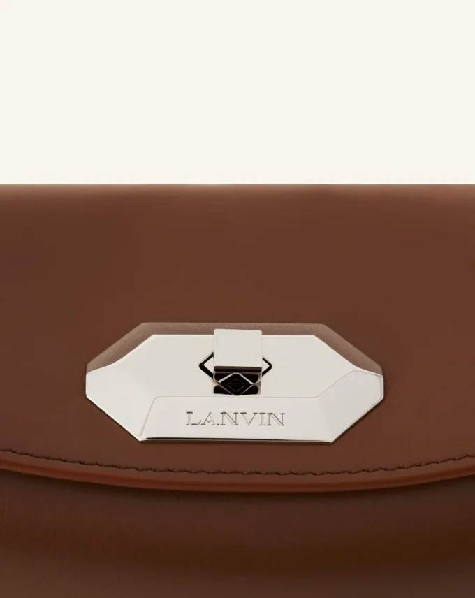 Compagnon Asymmetrische Leder-Clutch