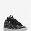 Curb-Sneaker aus Leder mit Glitzer Curb-Sneaker aus Leder mit Glitzer
