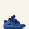 Curb Sneakers aus Leder mit Schlangenleder-Schnürsenkeln