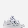 Curb Sneakers aus Leder mit Schlangenleder-Schnürsenkeln