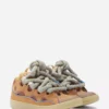 Curb Sneakers aus Leder mit Schlangenleder-Schnürsenkeln Curb Sneakers aus Leder mit Schlangenleder-Schnürsenkeln