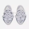 Curb Sneakers aus Leder mit Schlangenleder-Schnürsenkeln