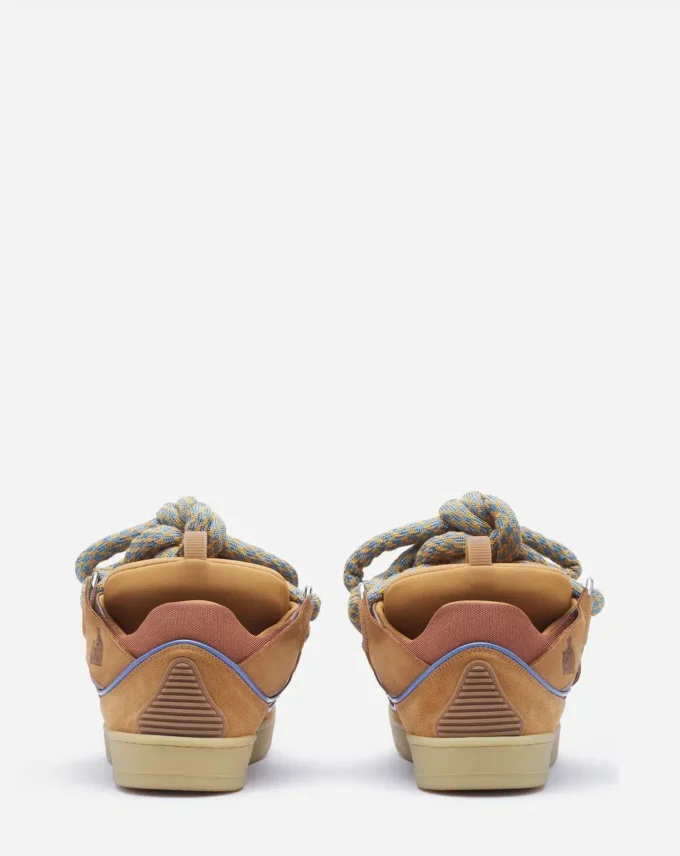 Curb Sneakers aus Leder mit Schlangenleder-Schnürsenkeln Curb Sneakers aus Leder mit Schlangenleder-Schnürsenkeln