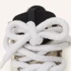 Curb Sneakers aus Leder mit Schlangenleder-Schnürsenkeln