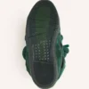 Curb Sneakers aus Leder mit Schlangenleder-Schnürsenkeln