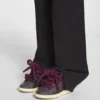 Curb Sneakers aus Leder mit Schlangenleder-Schnürsenkeln