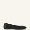 Die Ballerina-Ballerinas aus Leder Die Ballerina-Ballerinas aus Leder
