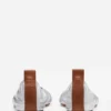 Die Ballerina-Ballerinas aus Metallic-Leder Die Ballerina-Ballerinas aus Metallic-Leder