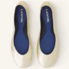 Die Ballerina-Ballerinas aus Metallic-Leder Die Ballerina-Ballerinas aus Metallic-Leder