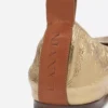 Die Ballerina-Ballerinas aus Metallic-Leder Die Ballerina-Ballerinas aus Metallic-Leder