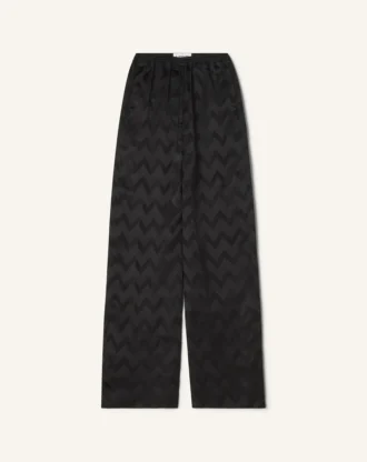 Flüssige Hose aus Jacquard-Viskose