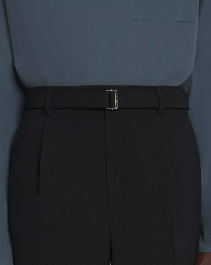 Gerade geschnittene Wollhose Gerade geschnittene Wollhose