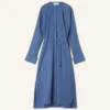 Hemdkleid aus Popeline-Baumwolle Hemdkleid aus Popeline-Baumwolle