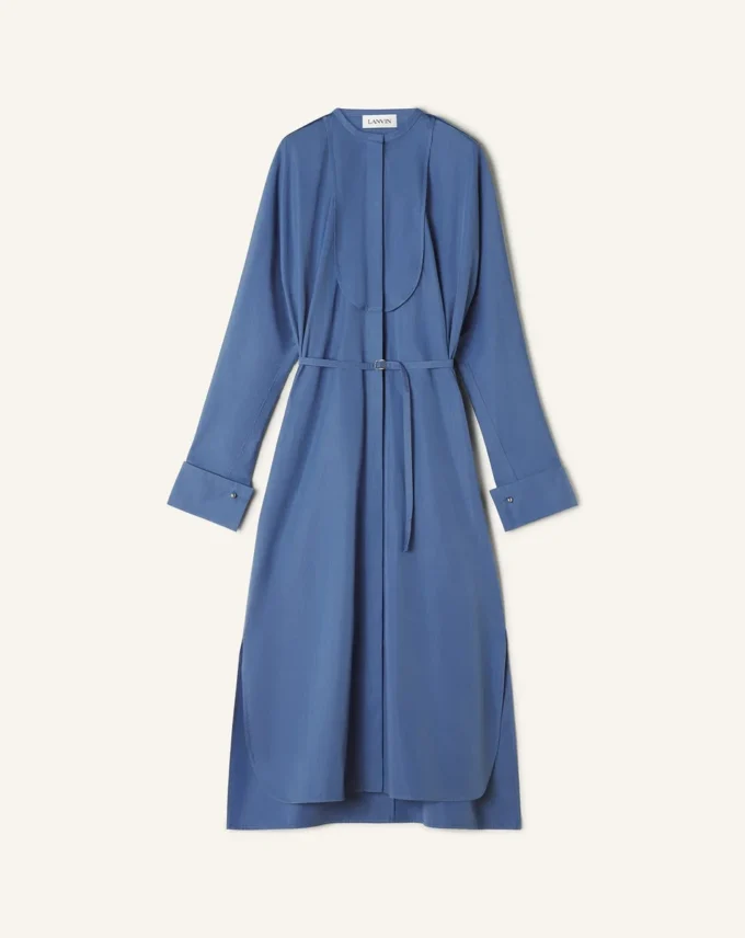 Hemdkleid aus Popeline-Baumwolle Hemdkleid aus Popeline-Baumwolle