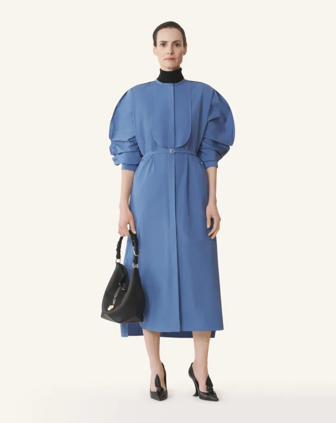 Hemdkleid aus Popeline-Baumwolle Hemdkleid aus Popeline-Baumwolle