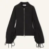 Jacke aus Baumwollfleece und Kaschmir Jacke aus Baumwollfleece und Kaschmir