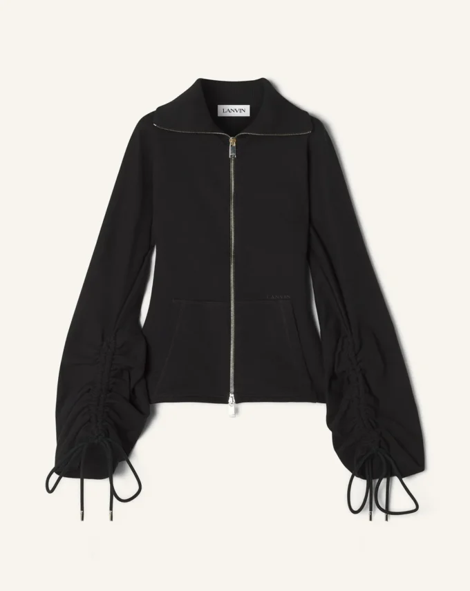 Jacke aus Baumwollfleece und Kaschmir Jacke aus Baumwollfleece und Kaschmir
