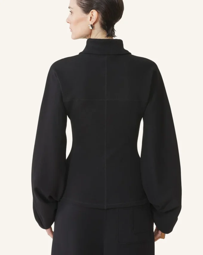 Jacke aus Baumwollfleece und Kaschmir Jacke aus Baumwollfleece und Kaschmir