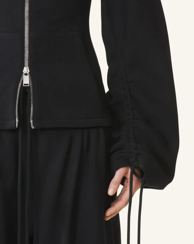 Jacke aus Baumwollfleece und Kaschmir Jacke aus Baumwollfleece und Kaschmir