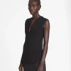 Jersey-Oberteil mit tiefem Ausschnitt Jersey-Oberteil mit tiefem Ausschnitt