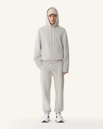 Jogginghose aus Baumwollfleece und Kaschmir